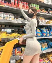 韩国超市美女