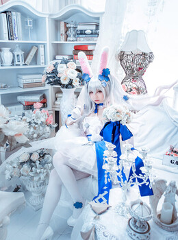 【COS正片】碧蓝航线 拉菲白兔与誓约cos cn雪晴Astra-