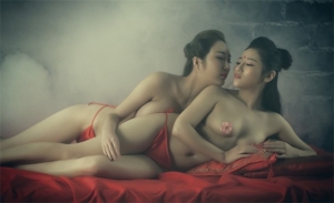 [性感]古装柔情人体刺青诱惑姐妹花